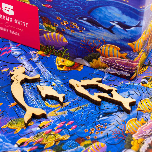 Coral Castle, 65 wooden puzzles - DaVICI - Brown Bear Magic Shop