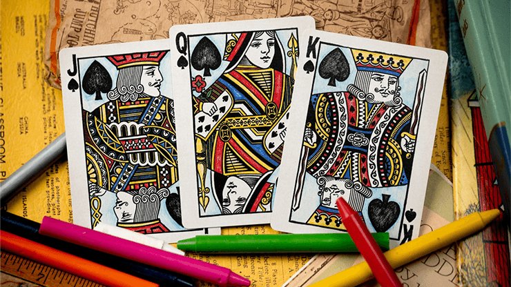 Crayon Playing Cards by Kings Wild Project - Brown Bear Magic Shop
