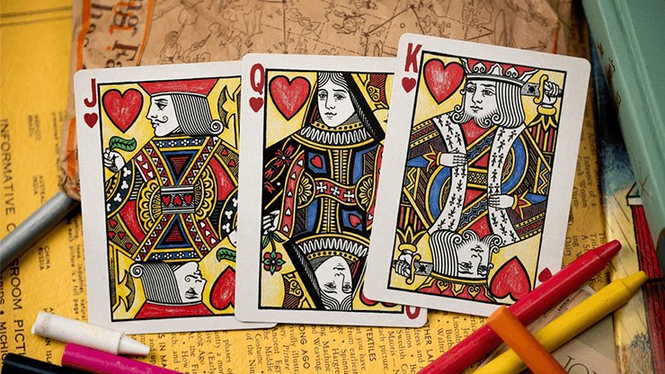 Crayon Playing Cards by Kings Wild Project - Brown Bear Magic Shop