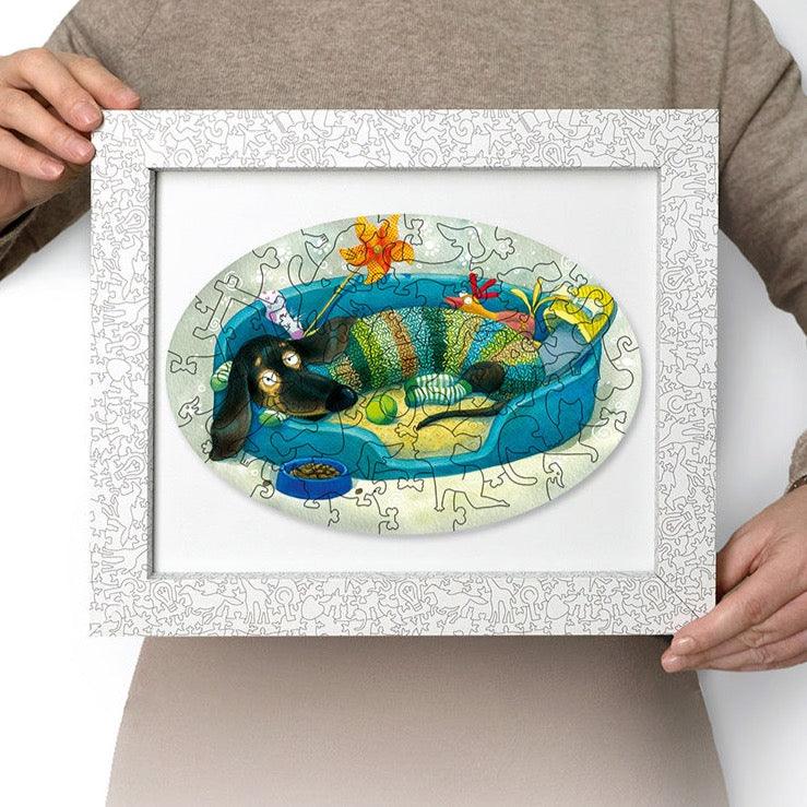 Dachshund, 45 wooden puzzles - DaVICI - Brown Bear Magic Shop