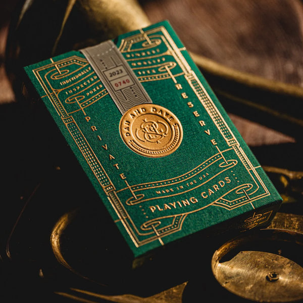 Dan & Dave Private Reserve Playing Cards (Green) - 2023 Edition - Brown Bear Magic Shop