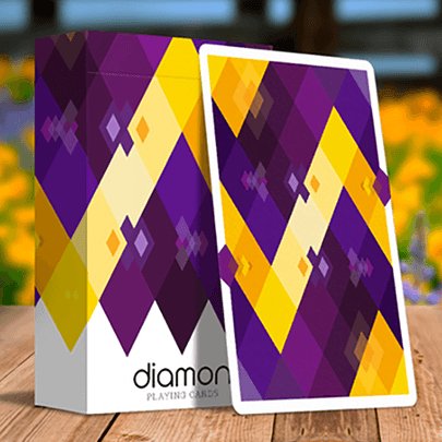Diamon Playing Cards N° 14 Purple Star Playing Cards by Dutch Card House Company - Brown Bear Magic Shop