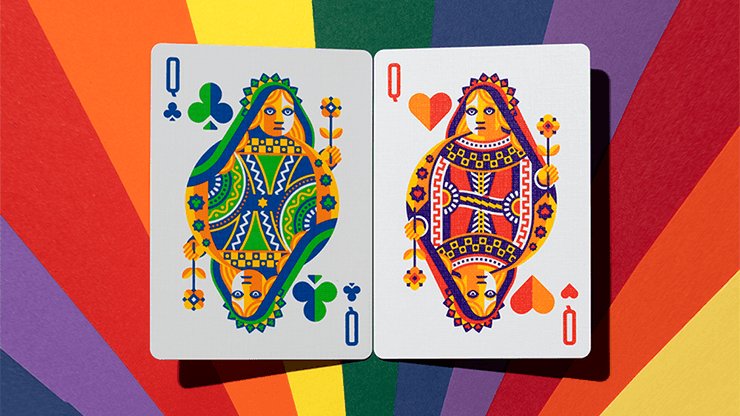DKNG Rainbow Wheels Playing Cards by Art of Play - Brown Bear Magic Shop