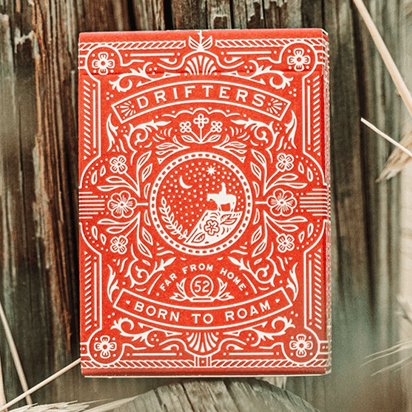 Drifters Playing Cards - Red Edition by Dan & Dave, Art of Play - Brown Bear Magic Shop