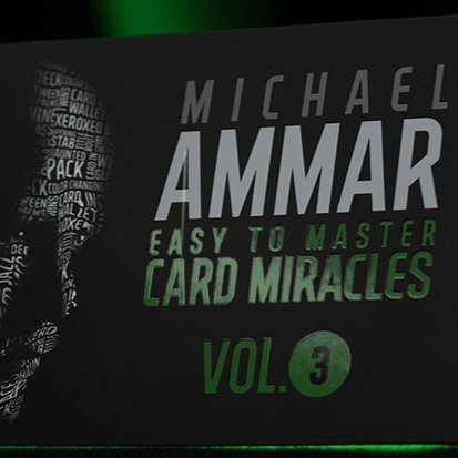 Easy to Master Card Miracles Volume 3 by Michael Ammar - Brown Bear Magic Shop