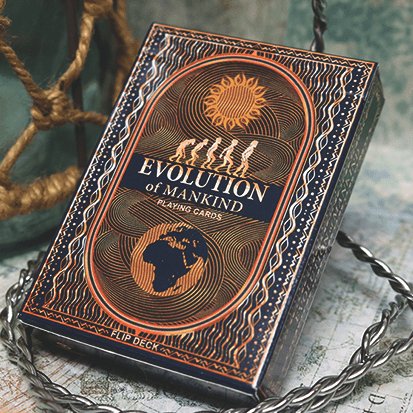 Evolution Of Mankind Playing Cards - Brown Bear Magic Shop