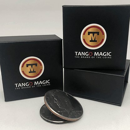 Expanded Shell Half Dollar Magnetic (D0159) by Tango - Brown Bear Magic Shop