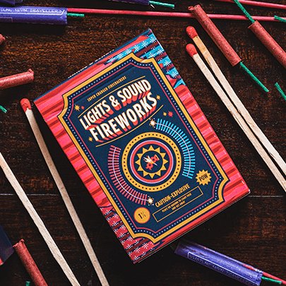 Fireworks Playing Cards by Riffle Shuffle - Brown Bear Magic Shop