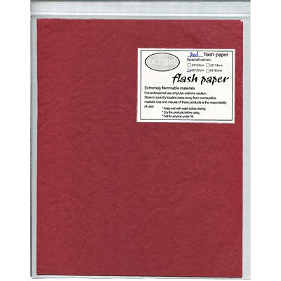 Flash Paper Color 5 Packs - Brown Bear Magic Shop