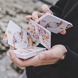 Fluid Art Orange Cardistry Playing Cards - Brown Bear Magic Shop