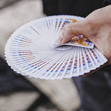 Fluid Art Orange Cardistry Playing Cards - Brown Bear Magic Shop