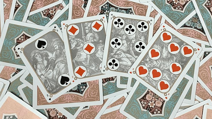 Four Continents (Blue) Playing Cards - Brown Bear Magic Shop