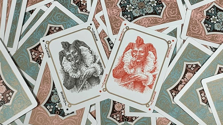 Four Continents (Blue) Playing Cards - Brown Bear Magic Shop