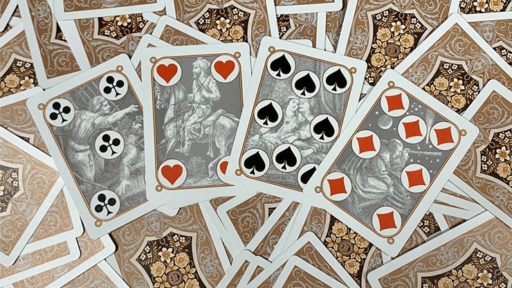 Four Continents (Copper) Playing Cards - Brown Bear Magic Shop