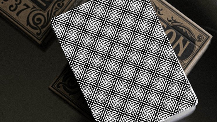 Fulton Plaid (Bourbon Brown) Playing Cards - Brown Bear Magic Shop