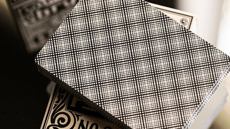 Fulton Plaid (Whisky White) Playing Cards - Brown Bear Magic Shop