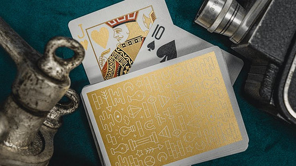 Gold ICON Playing Cards by Riffle Shuffle - Brown Bear Magic Shop