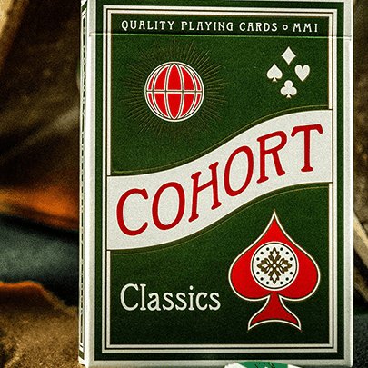 Green Cohorts - Luxury-pressed E7 - Playing Cards by Ellusionist - Brown Bear Magic Shop