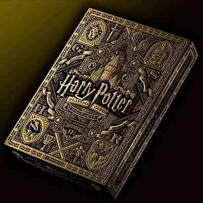 Harry Potter Playing Cards by theory11 - Hufflepuff Yellow - Brown Bear Magic Shop
