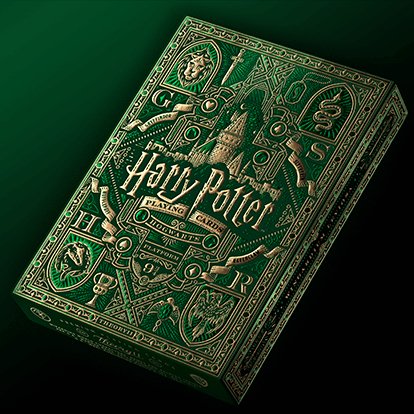 Harry Potter Playing Cards by theory11 - Slytherin Green - Brown Bear Magic Shop