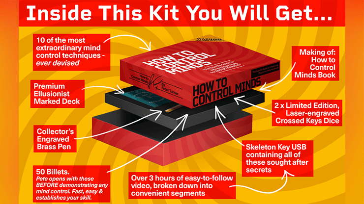 How to Control Minds Kit by Peter Turner - Brown Bear Magic Shop