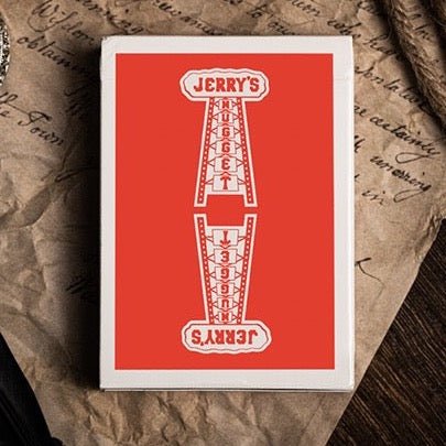 Jerry's Nugget (Atomic Red) Marked Monotone Playing Cards - Brown Bear Magic Shop
