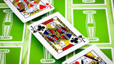 Jerry's Nugget Monotone (Metallic Green) Playing Cards - Brown Bear Magic Shop