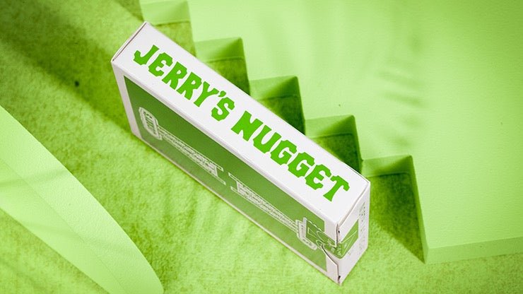 Jerry's Nugget Monotone (Metallic Green) Playing Cards - Brown Bear Magic Shop
