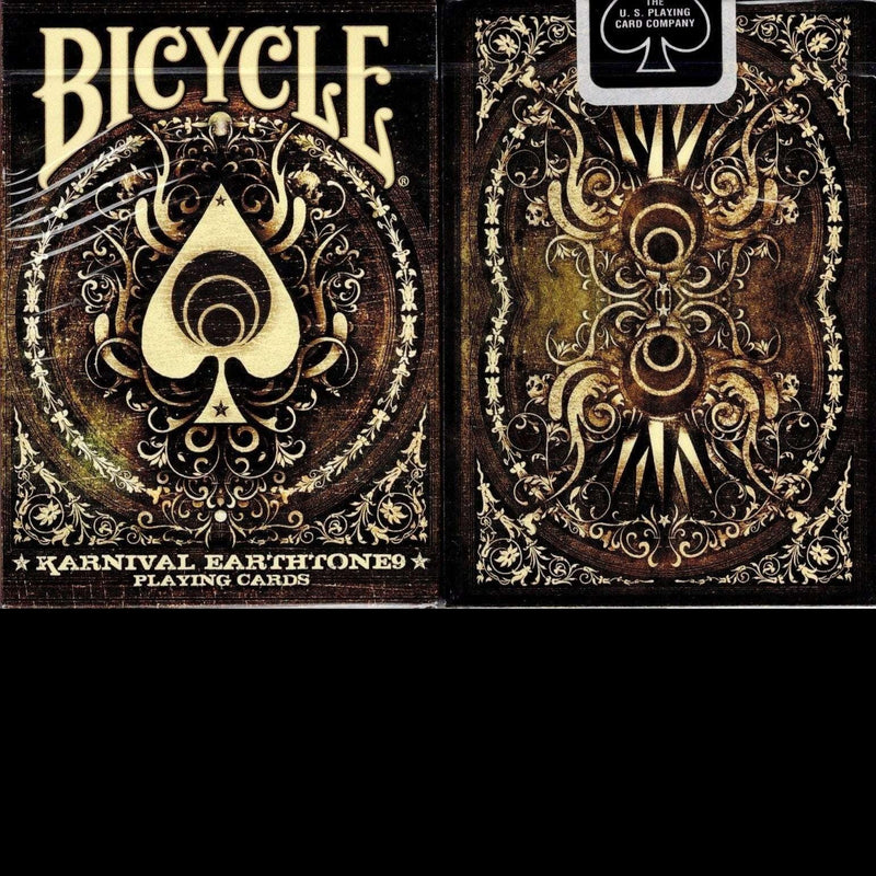 Karnival Earthtone9 Bicycle Playing Cards Brown Bear Magic Shop