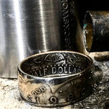 Kennedy Half Dollar Ring by Alchemy Coin Rings - Brown Bear Magic Shop