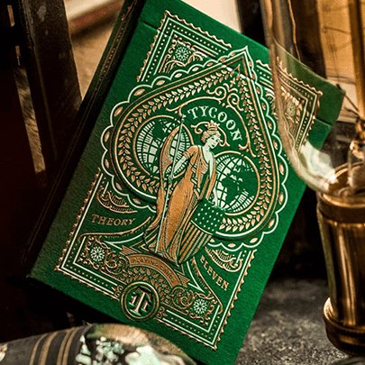 Limited Edition Green Tycoon Playing Cards by theory11 - Brown Bear Magic Shop