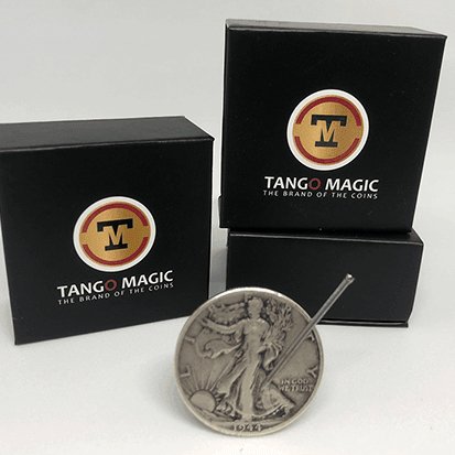 Magnetic Coin Walking Liberty (w/DVD) (D0136) by Tango - Brown Bear Magic Shop