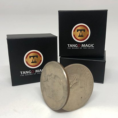 Magnetic Flipper Coin Eisenhower Dollar (D0041) by Tango - Brown Bear Magic Shop