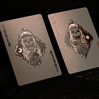 Maidens Cold Foil Playing Cards - Brown Bear Magic Shop
