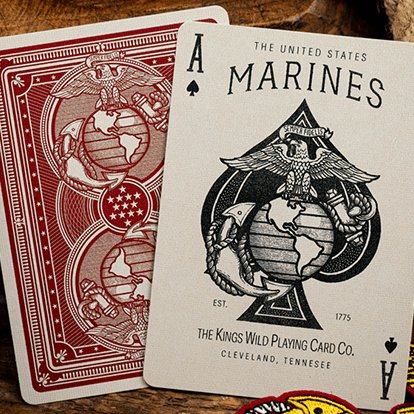 Marines Playing Cards by Kings Wild Project - Brown Bear Magic Shop