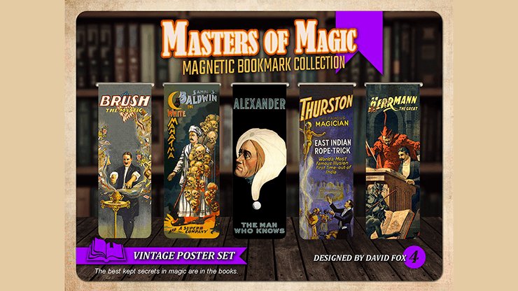 Masters of Magic Bookmarks Set Master Collection by David Fox - Brown ...