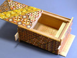 Medium Size Yosegi Box - 21 Step - Sun Koyosegi - Brown Bear Magic Shop