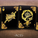 Middle Kingdom (Gold) Playing Cards Printed by US Playing Card Co - Brown Bear Magic Shop