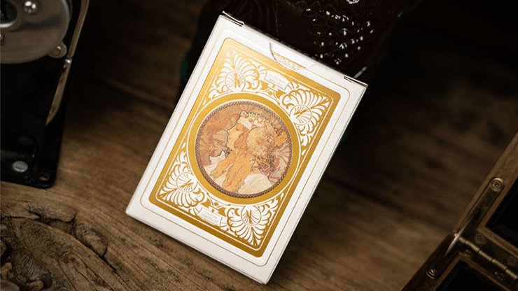 Mucha Gismonda Standard Gold Edition Playing Cards by TCC - Brown Bear Magic Shop