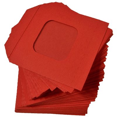 Nest of Wallet Refill Envelopes 50 units (Red with Window) - Brown Bear Magic Shop