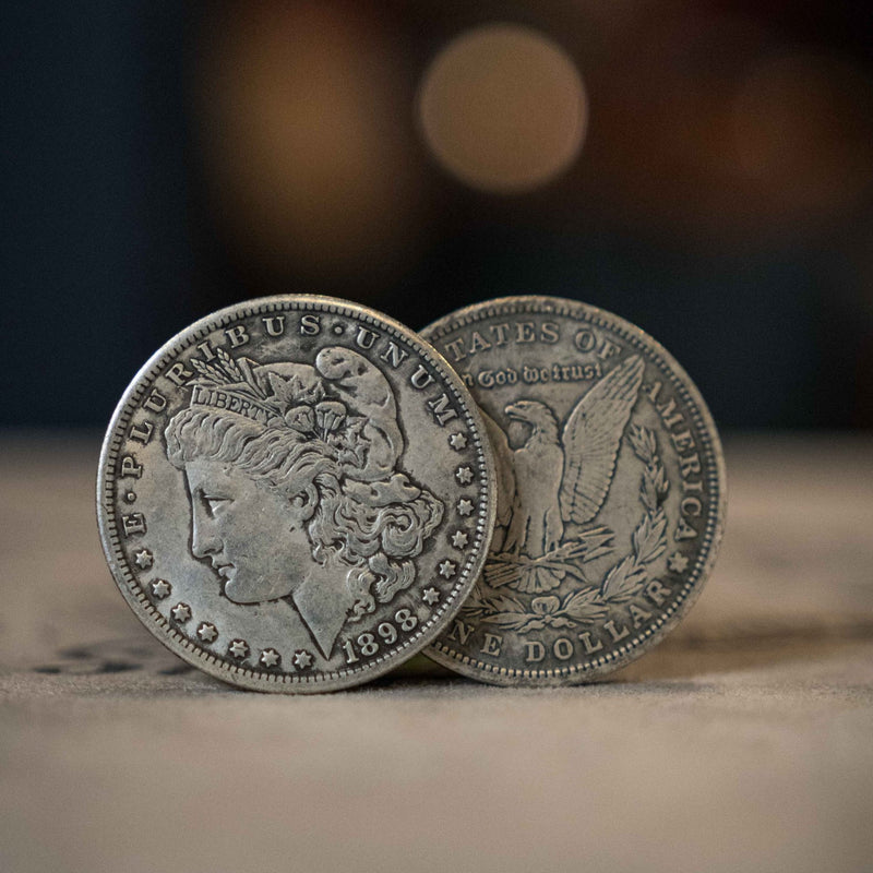 NORMAL MORGAN COIN (5 Dollar Sized Replica Coins) by N2G - Brown Bear Magic Shop