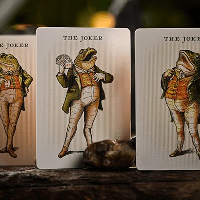 Notorious Gambling Frog (Orange) Playing Cards by Stockholm17 - Brown Bear Magic Shop