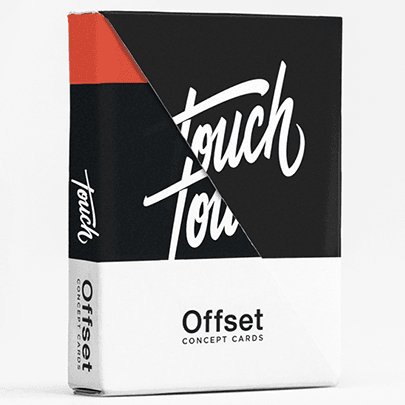 Offset Orange Playing Cards by Cardistry Touch - Brown Bear Magic Shop