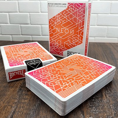 Orange Bump Neon Playing Cards by US Playing Card Co - Brown Bear Magic Shop