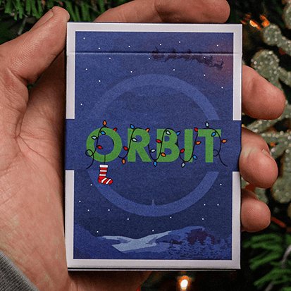 Orbit Christmas Playing Cards - Brown Bear Magic Shop