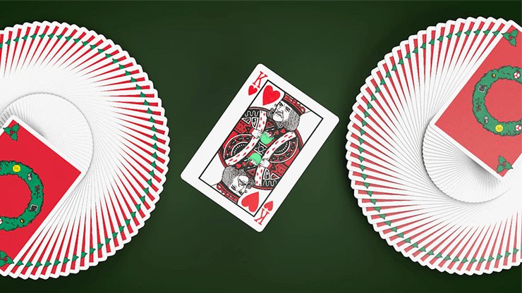 Orbit Christmas V2 Playing Cards - Brown Bear Magic Shop
