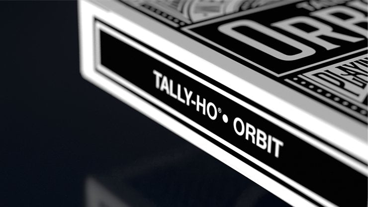 Orbit Tally Ho Circle Back Black Playing Cards - Brown Bear Magic Shop