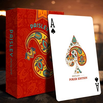 Paisley Poker Playing Cards by Dutch Card House Company - Brown Bear Magic Shop