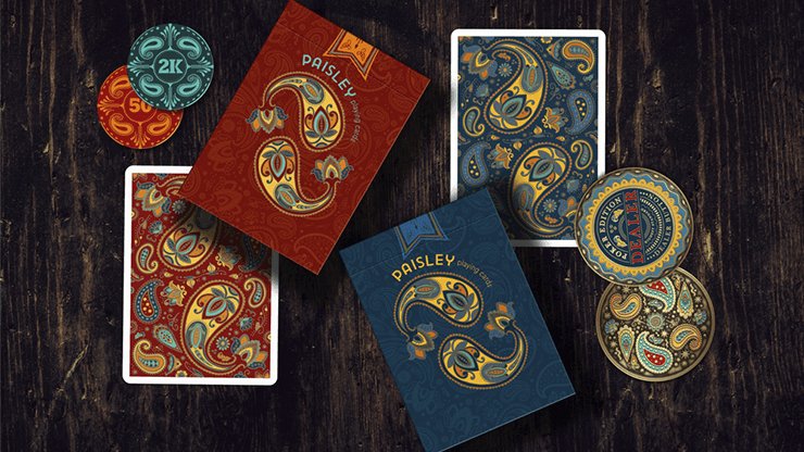 Paisley Poker Playing Cards by Dutch Card House Company - Brown Bear Magic Shop