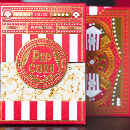 PopCorn and Cola Playing Cards by Fast Food Playing Cards - Brown Bear Magic Shop